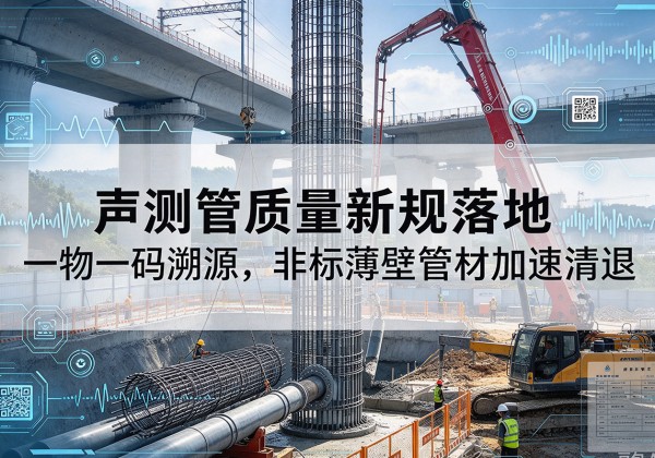肃州声测管质量新规落地，一物一码溯源，非标薄壁管材加速清退