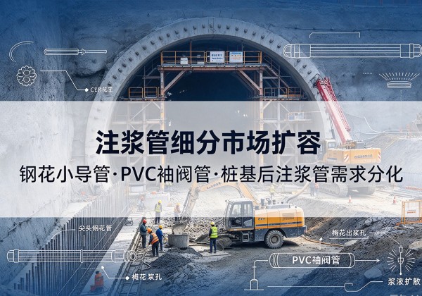 肃州注浆管细分市场扩容，隧道钢花小导管、PVC 袖阀管、桩基后注浆管需求分化